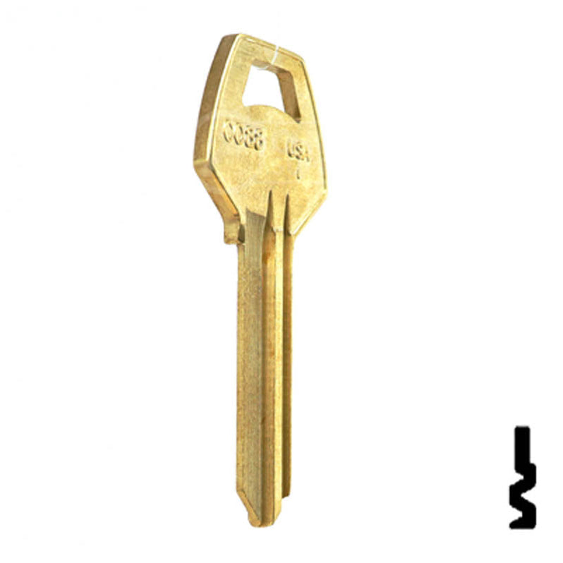 Commercial Key Blanks Uncut Key Blank Corbin Russwin CO88