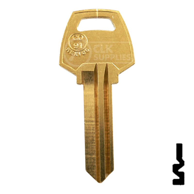 Uncut Key Blank | Corbin Russwin | CO91, A1001AH — CLK Supplies
