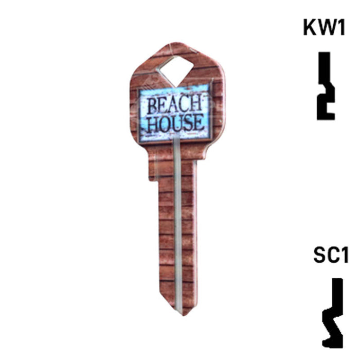 Happy Keys- Beach House Key (Choose Keyway) Residential-Commercial Key Howard Keys