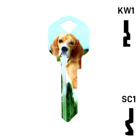 Happy Keys- Beagle Key (Choose Keyway)