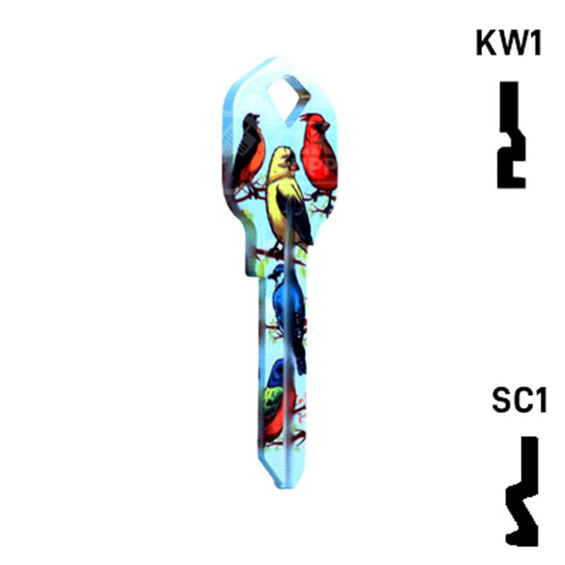 Residential Key Blanks | Happy Keys- Birds Key (Choose Keyway) by ...