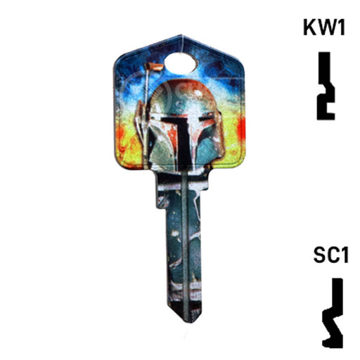 Happy Keys- Boba Fett Key (Choose Keyway) Residential-Commercial Key Howard Keys
