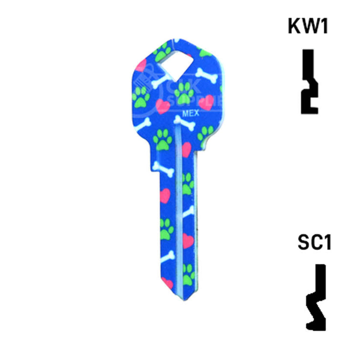 Happy Keys- Bulldog Key (Choose Keyway) Residential-Commercial Key Howard Keys