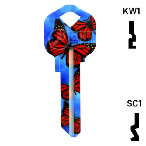 Happy Keys- Butterflies Key (Choose Keyway)