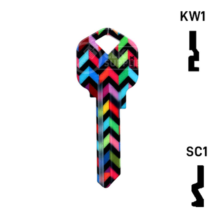 Happy Keys- Chevron Key (Choose Keyway) Residential-Commercial Key Howard Keys