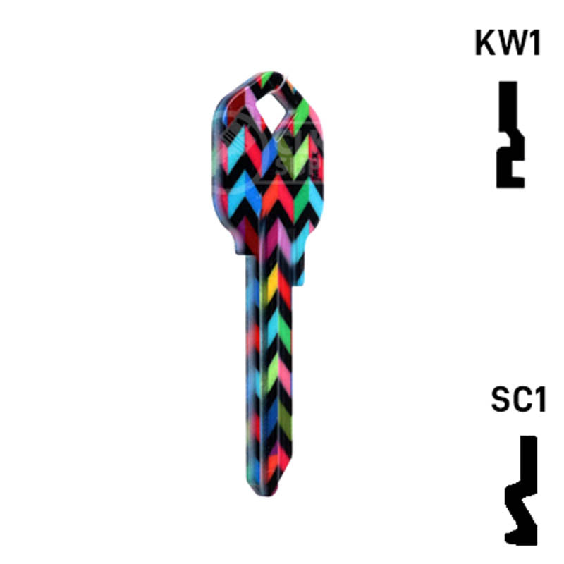 keyTさん専用channel s HAPPY Happy Keys- Chevron Key (Choose Keyway) — CLK Supplies