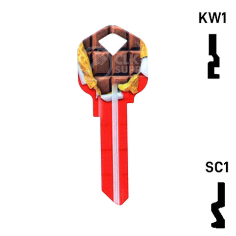 Happy Keys- Chocolate Bar Key (Choose Keyway)