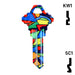 Happy Keys- Colored Glass Key (Choose Keyway) Residential-Commercial Key Howard Keys