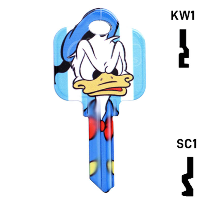 Happy Keys- Donald Duck Key (Choose Keyway) Residential-Commercial Key Howard Keys