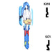 Happy Keys- Donald Duck Key (Choose Keyway) Residential-Commercial Key Howard Keys