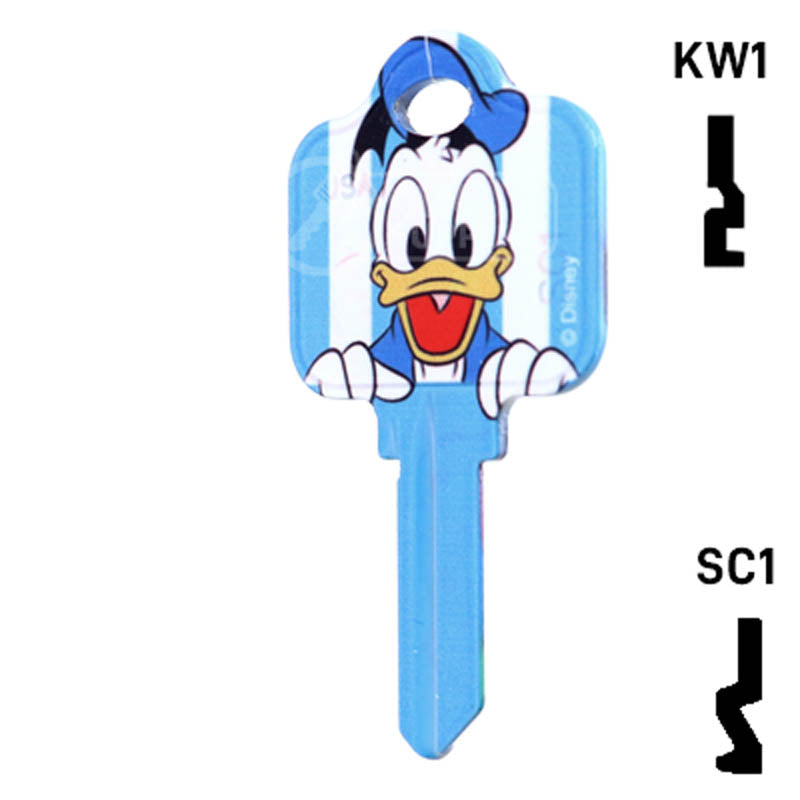 Happy Keys- Donald Duck Key (Choose Keyway) Residential-Commercial Key Howard Keys