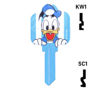 Happy Keys- Donald Duck Key (Choose Keyway) Residential-Commercial Key Howard Keys
