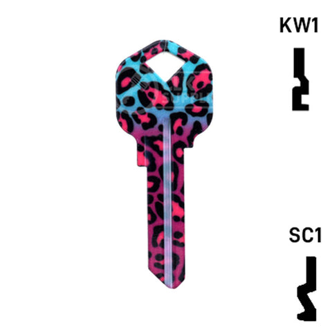 Happy Keys- Fashion Leopard Key (Choose Keyway)