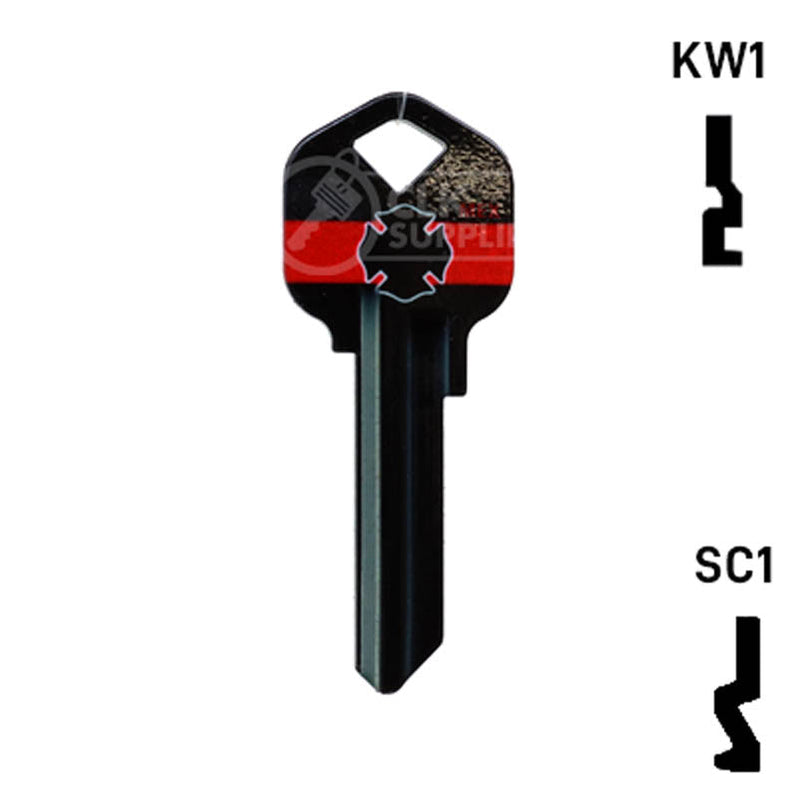 Residential Key Blanks | Happy Keys- Firefighter Key (Choose Keyway) by ...