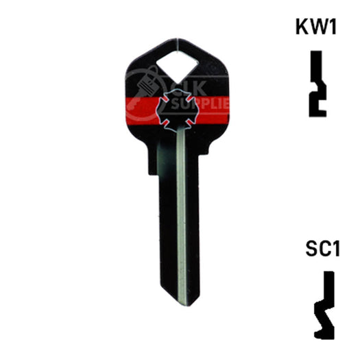 Happy Keys- Firefighter Key (Choose Keyway) Residential-Commercial Key Howard Keys