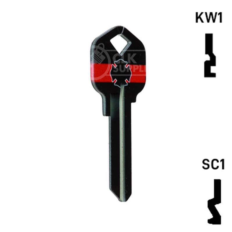 Residential Key Blanks | Happy Keys- Firefighter Key (Choose Keyway) by ...