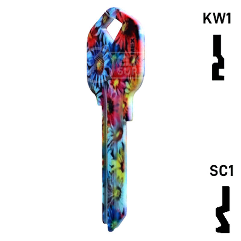 Happy Keys- Flowers Key (Choose Keyway) — CLK Supplies