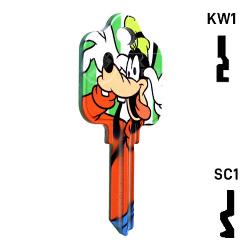 Happy Keys- Goofy Key (Choose Keyway) — CLK Supplies