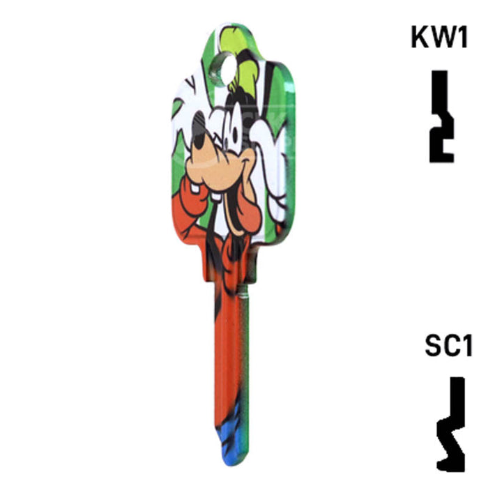 Happy Keys- Goofy Key (Choose Keyway) Residential-Commercial Key Howard Keys