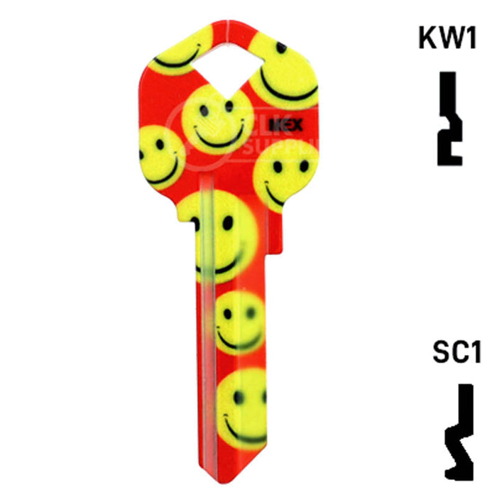 Happy Keys- Happy Faces Key (Choose Keyway) Residential-Commercial Key Howard Keys