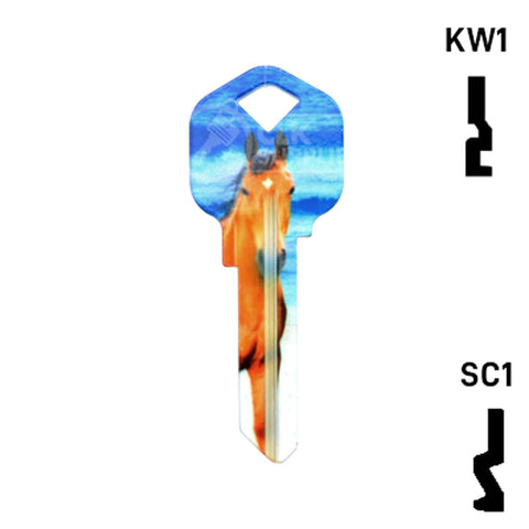 Happy Keys- Horse Key (Choose Keyway)