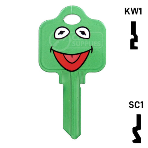 Happy Keys- Kermit Key (Choose Keyway)