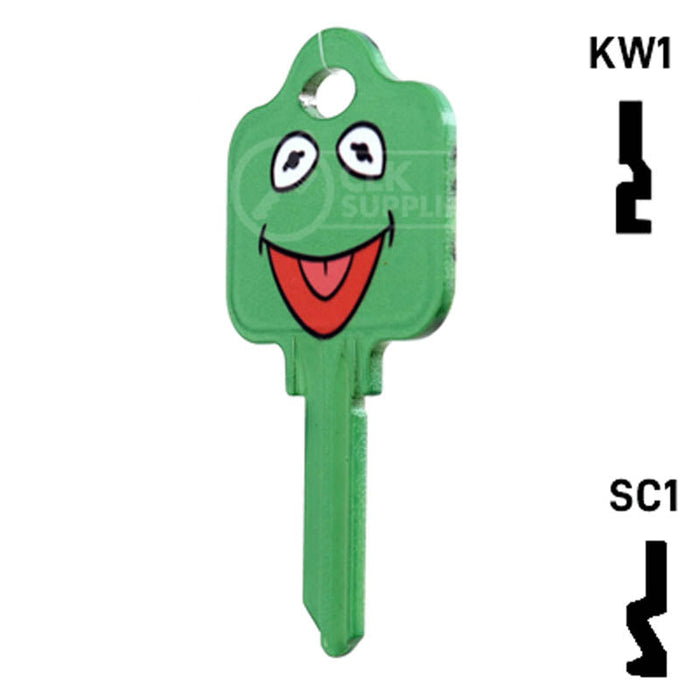 Happy Keys- Kermit Key (Choose Keyway) Residential-Commercial Key Howard Keys