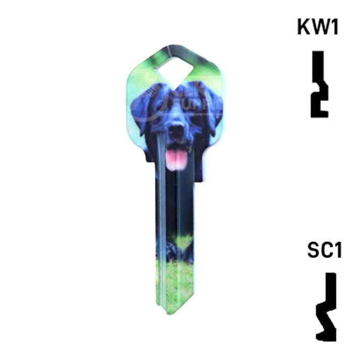 Happy Keys- Labrador Retriever Key (Choose Keyway) Residential-Commercial Key Howard Keys