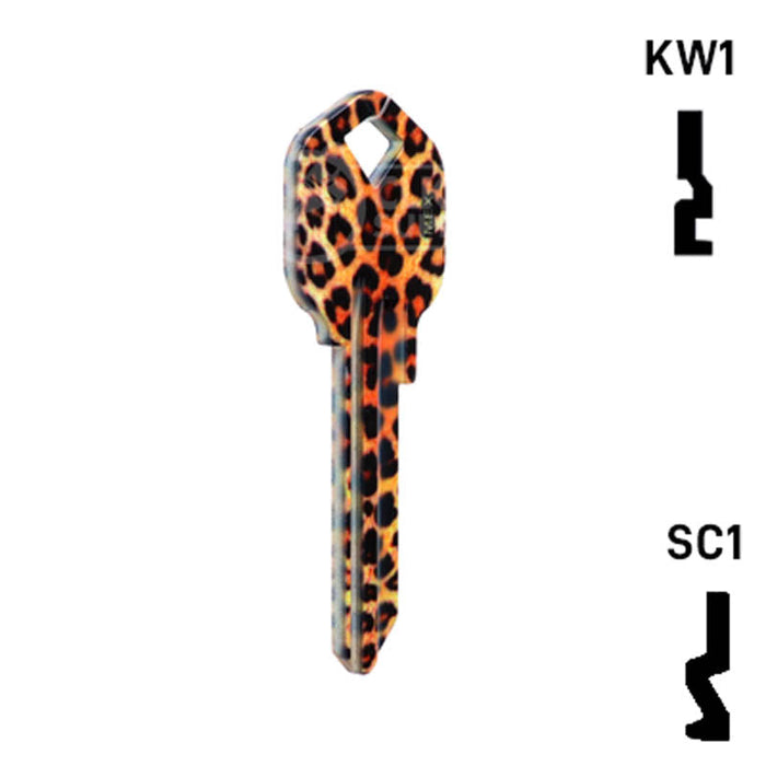 Happy Keys- Leopard Key (Choose Keyway) Residential-Commercial Key Howard Keys