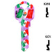 Happy Keys- Mexican Flag Key (Choose Keyway) Residential-Commercial Key Howard Keys