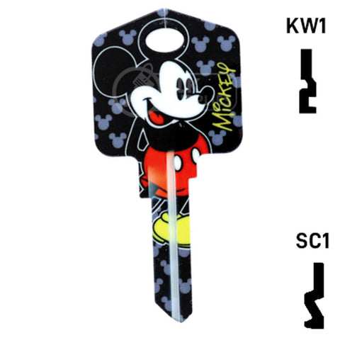 Happy Keys- Mickey Mouse Key (Choose Keyway)