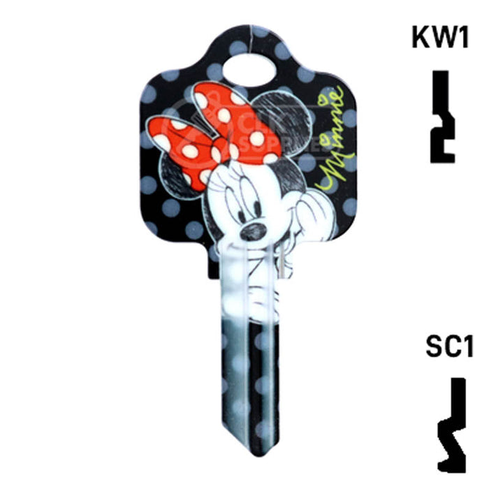 Happy Keys- Minnie Mouse Key (Choose Keyway) Residential-Commercial Key Howard Keys