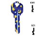 Happy Keys- Moon & Stars Key (Choose Keyway) Residential-Commercial Key Howard Keys