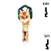 Happy Keys- Orange Tabby Key (Choose Keyway) Residential-Commercial Key Howard Keys