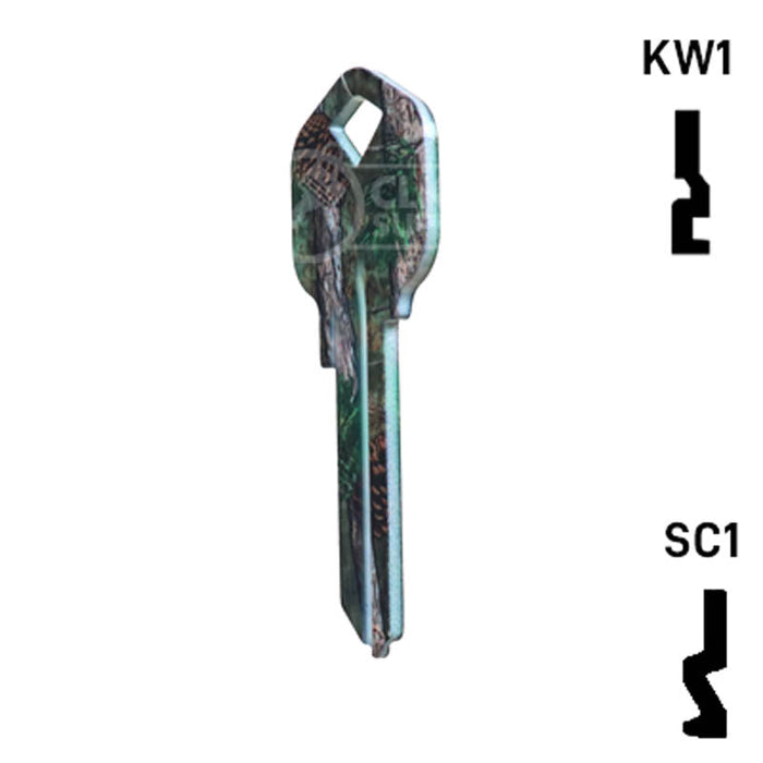 Happy Keys- Pine Camouflage Key (Choose Keyway) Residential-Commercial Key Howard Keys