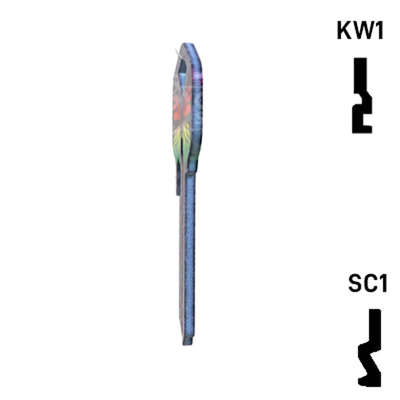 Happy Keys- Rainbow Butterfly Key (Choose Keyway) — CLK Supplies