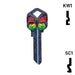 Happy Keys- Rainbow Butterfly Key (Choose Keyway) Residential-Commercial Key Howard Keys