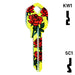 Happy Keys- Roses Key (Choose Keyway) Residential-Commercial Key Howard Keys