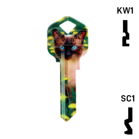 Happy Keys- Siamese Key (Choose Keyway)