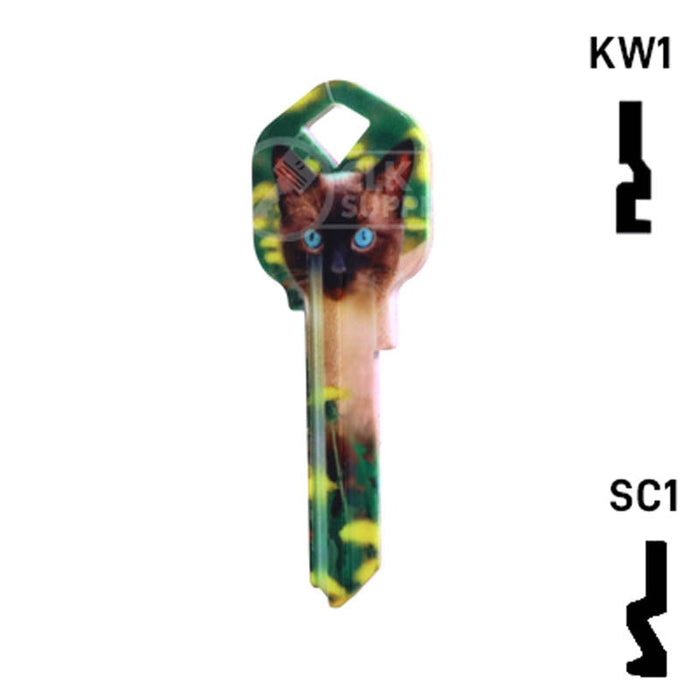 Happy Keys- Siamese Key (Choose Keyway) Residential-Commercial Key Howard Keys