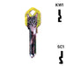 Happy Keys- Silver Tabby Key (Choose Keyway) Residential-Commercial Key Howard Keys