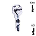 Happy Keys- Snakeskin Key (Choose Keyway) Residential-Commercial Key Howard Keys
