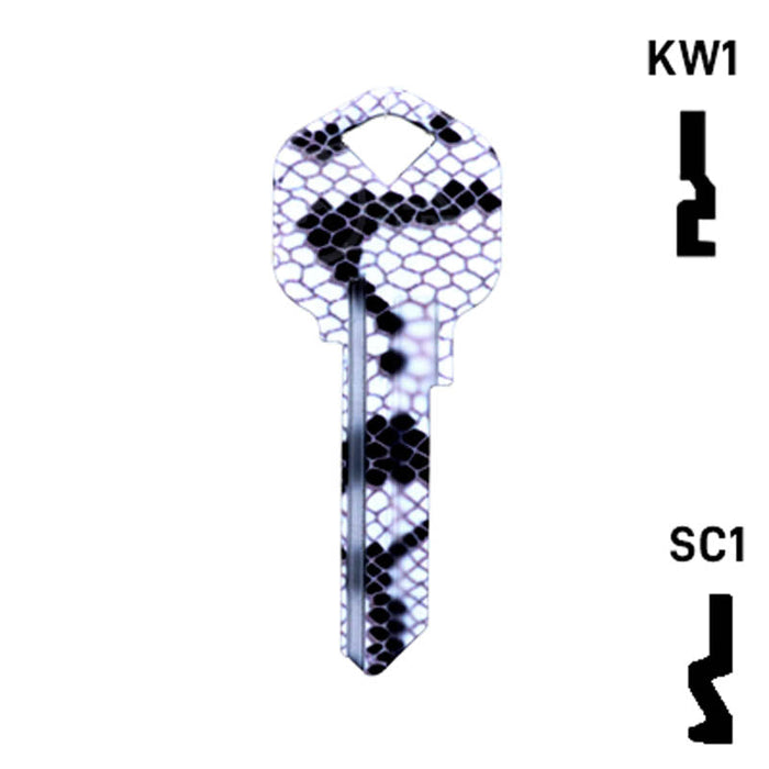 Happy Keys- Snakeskin Key (Choose Keyway) Residential-Commercial Key Howard Keys