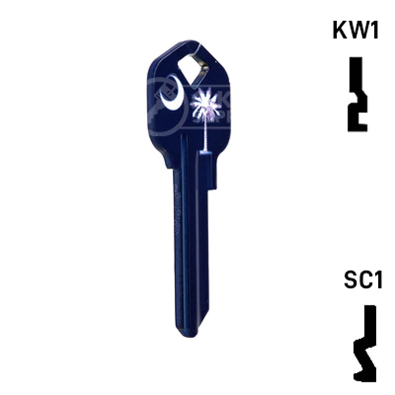 Solid Blue Sc1 Key Happy Keys- South Carolina Flag SC1 Key (Choose Keyway) — CLK Supplies