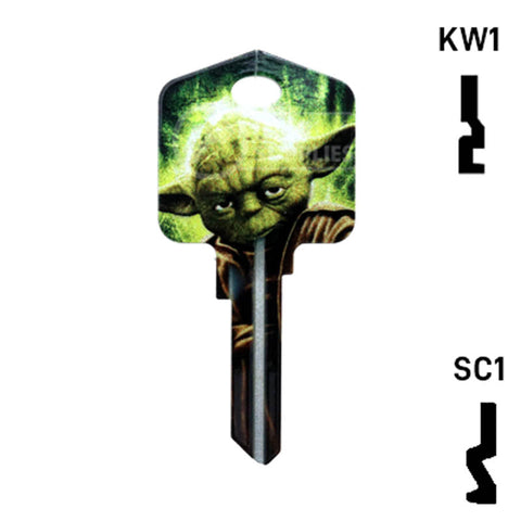 Happy Keys- Yoda Key (Choose Keyway)
