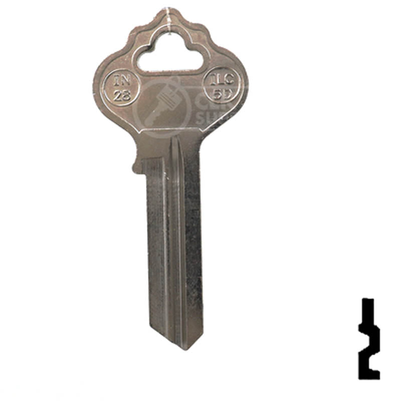 Uncut Key Blank | Independent | IN28, 1054FN — CLK Supplies