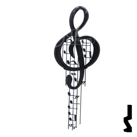 Key Shapes -MUSIC- Schlage SC1 Key