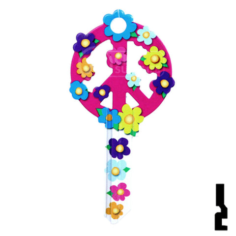 Key Shapes -PEACE SIGN- Kwikset Key