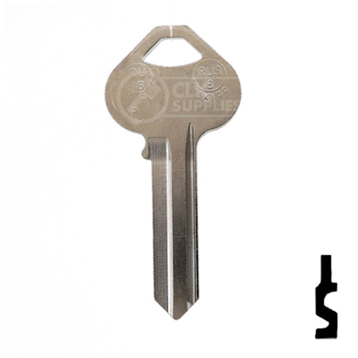 RU16, A1011P Russwin Key Residential-Commercial Key JMA USA