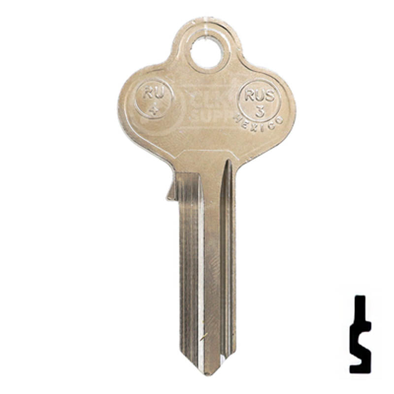 Uncut Key Blank | Corbin Russwin | RU4, 1011P — CLK Supplies